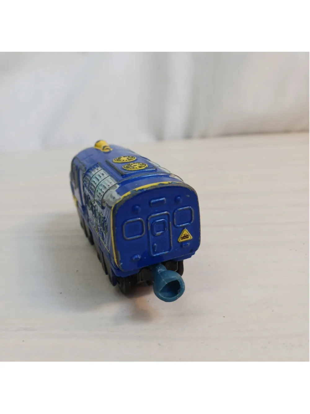 Chuggington Brewster Diecast Train Engine Blue Yellow Learning Curve